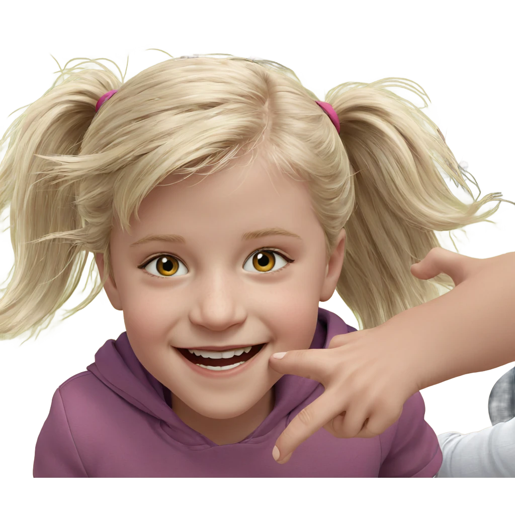 playful girls smiling outdoors emoji