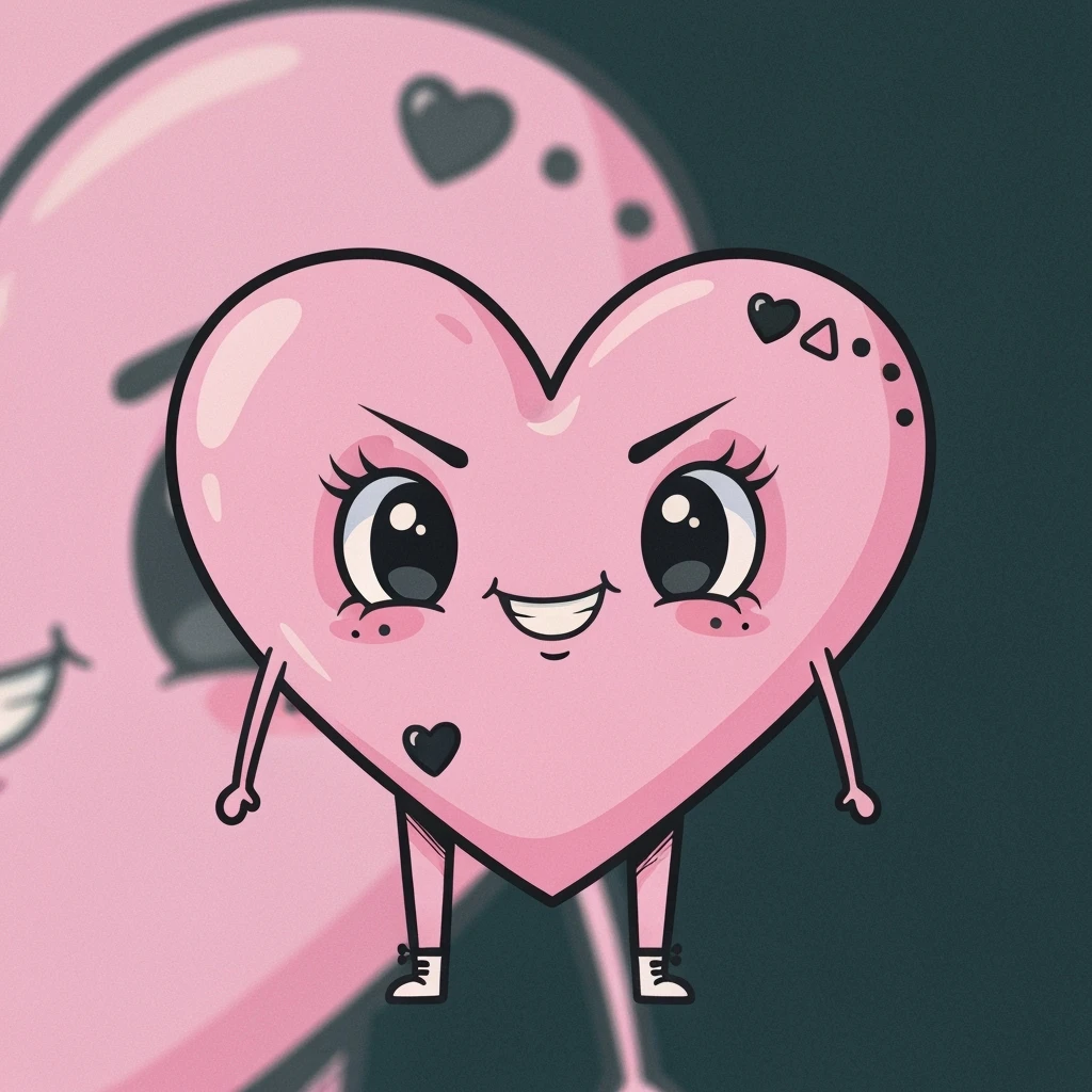 cute emo heart emoji