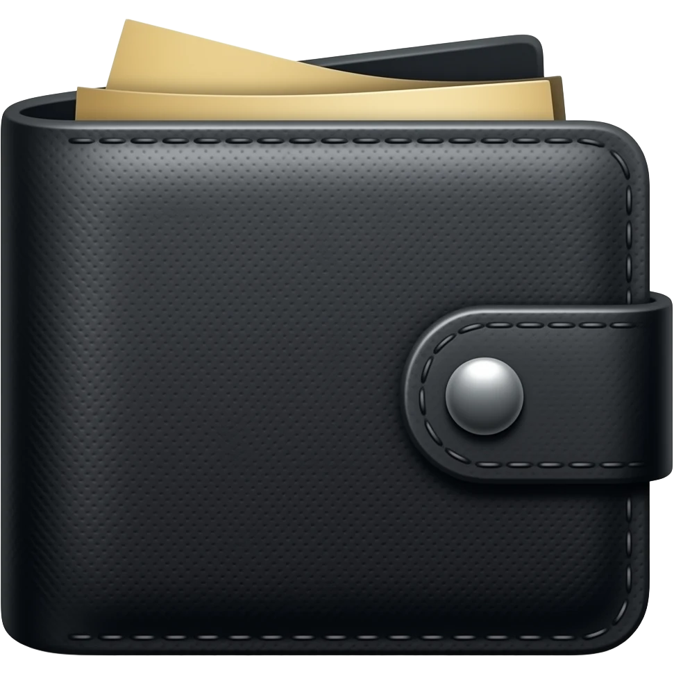 Black wallet emoji