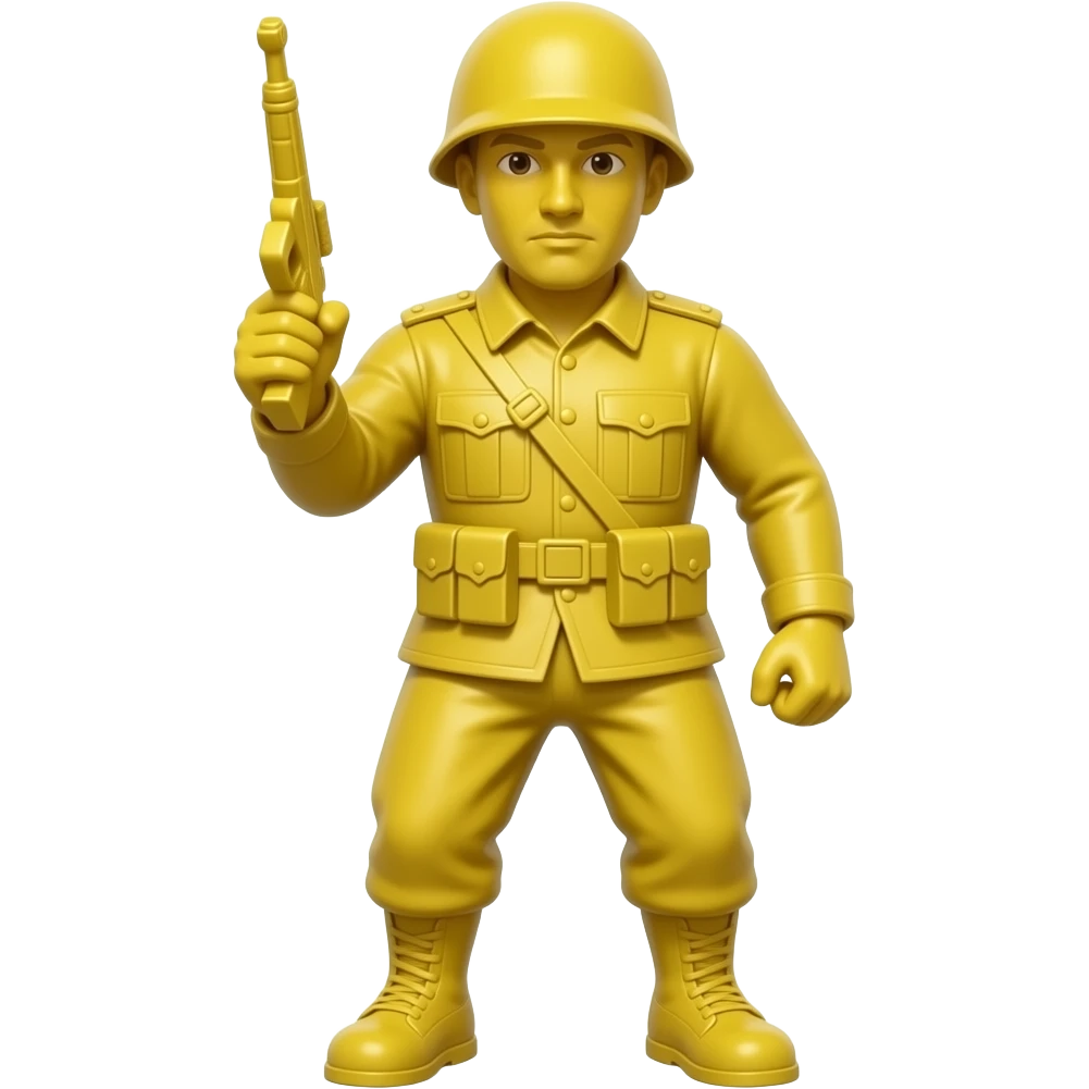 Yellow toy soldier emoji