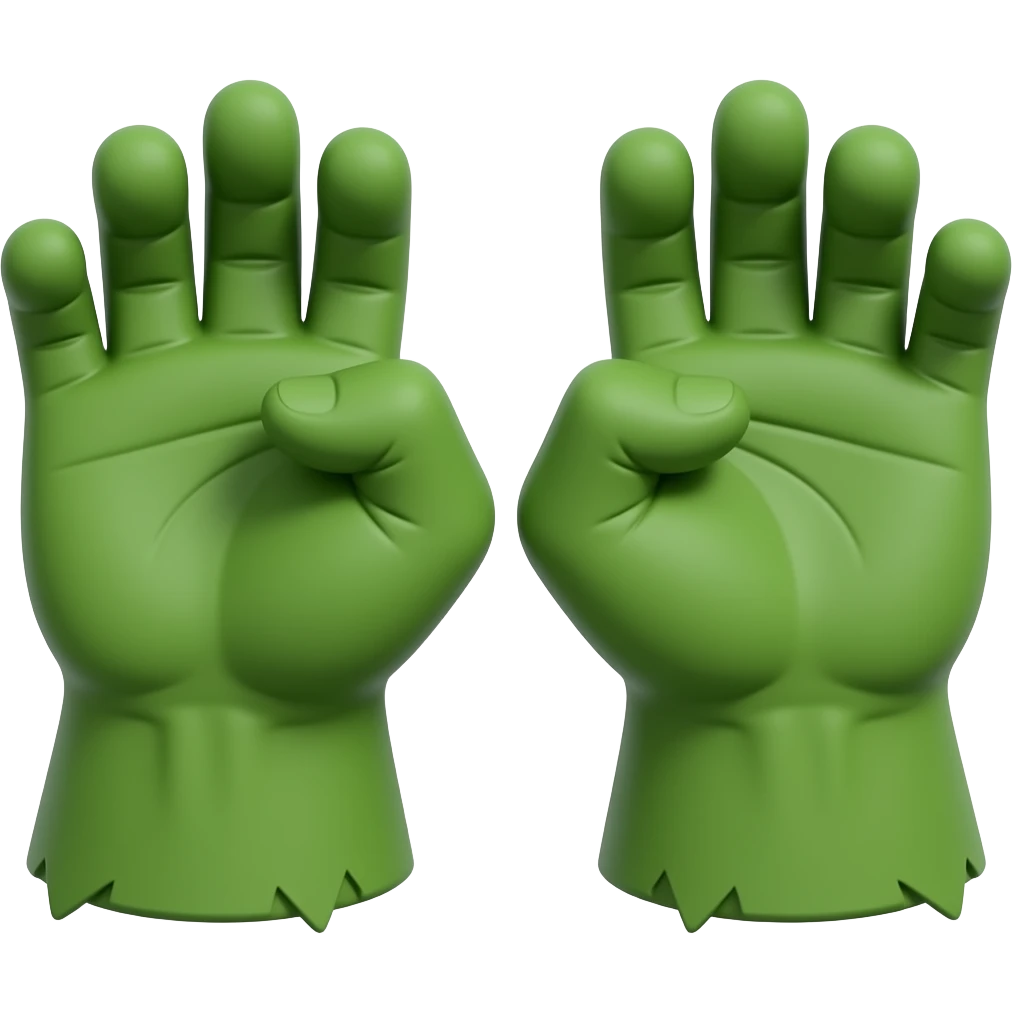 hulk gloves emoji