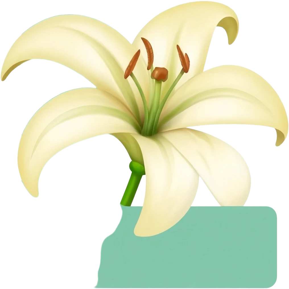 БУКВА L С ЛИЛИЯМИ emoji