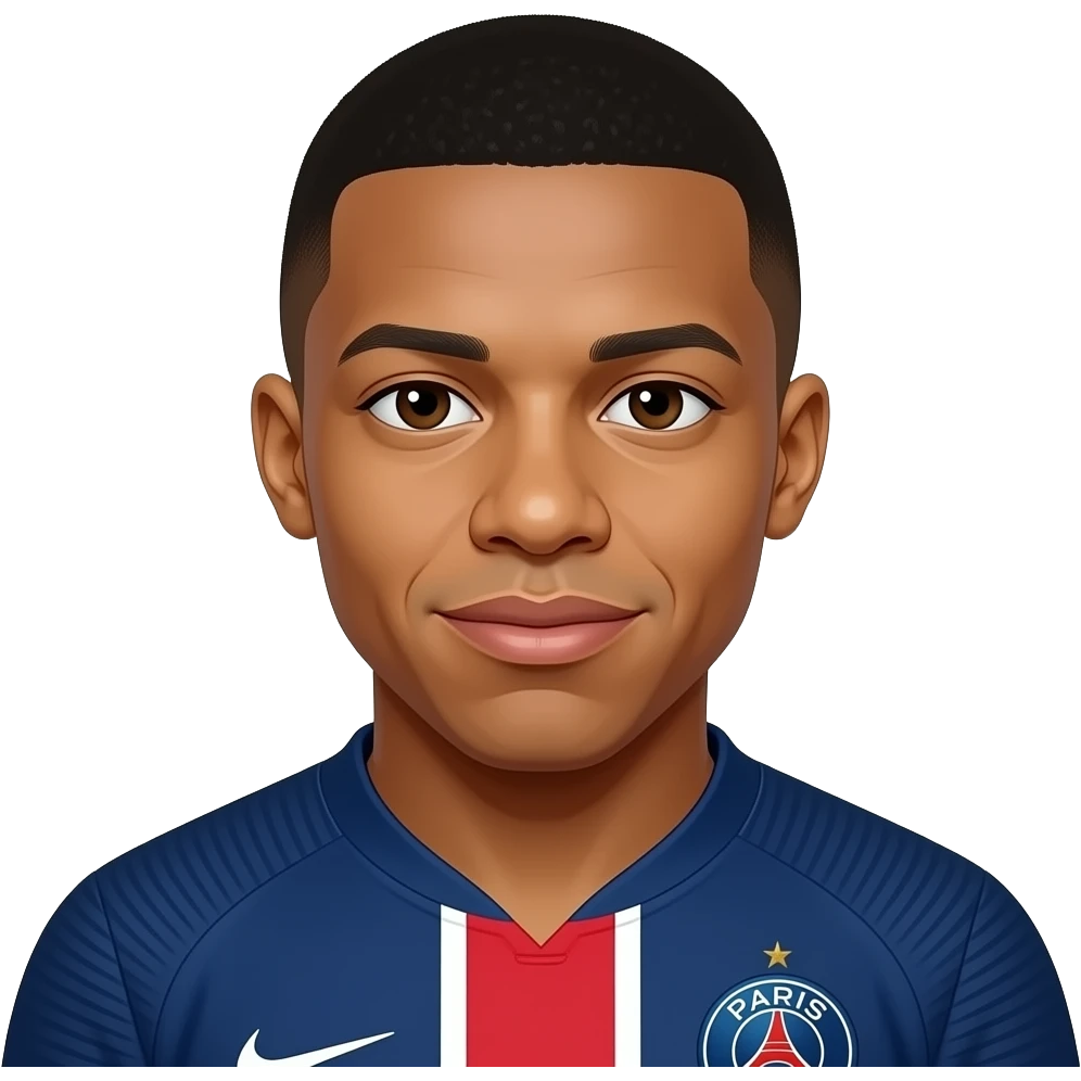 Realistic Mbappe in france emoji
