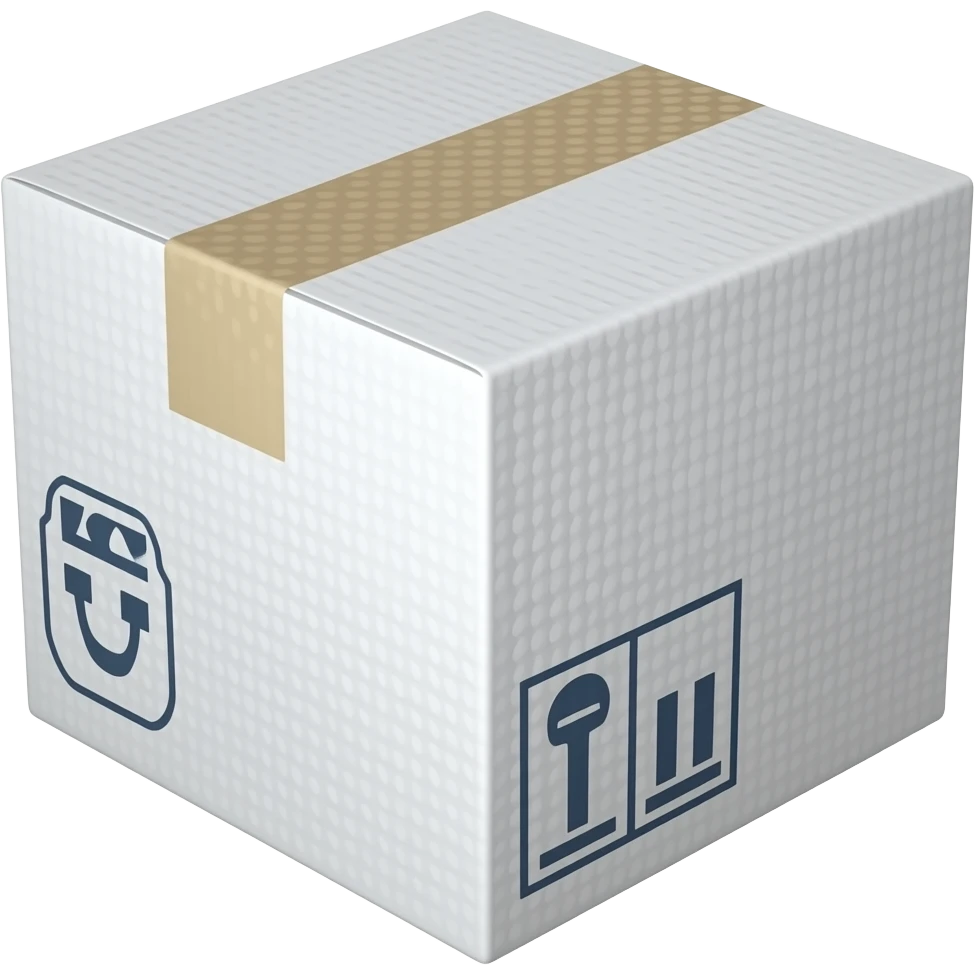 styrofoam cube shipping box emoji