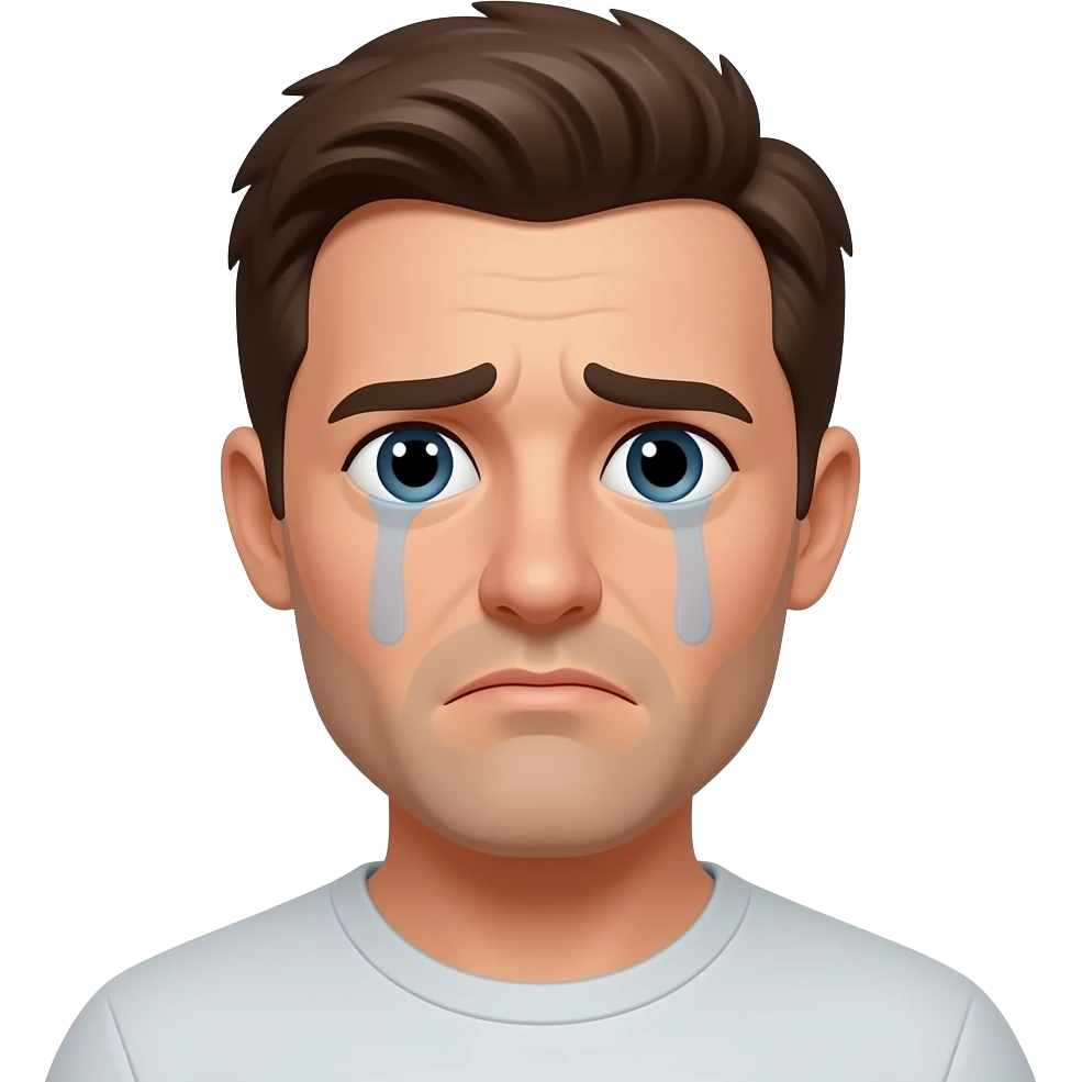 man sad emoji