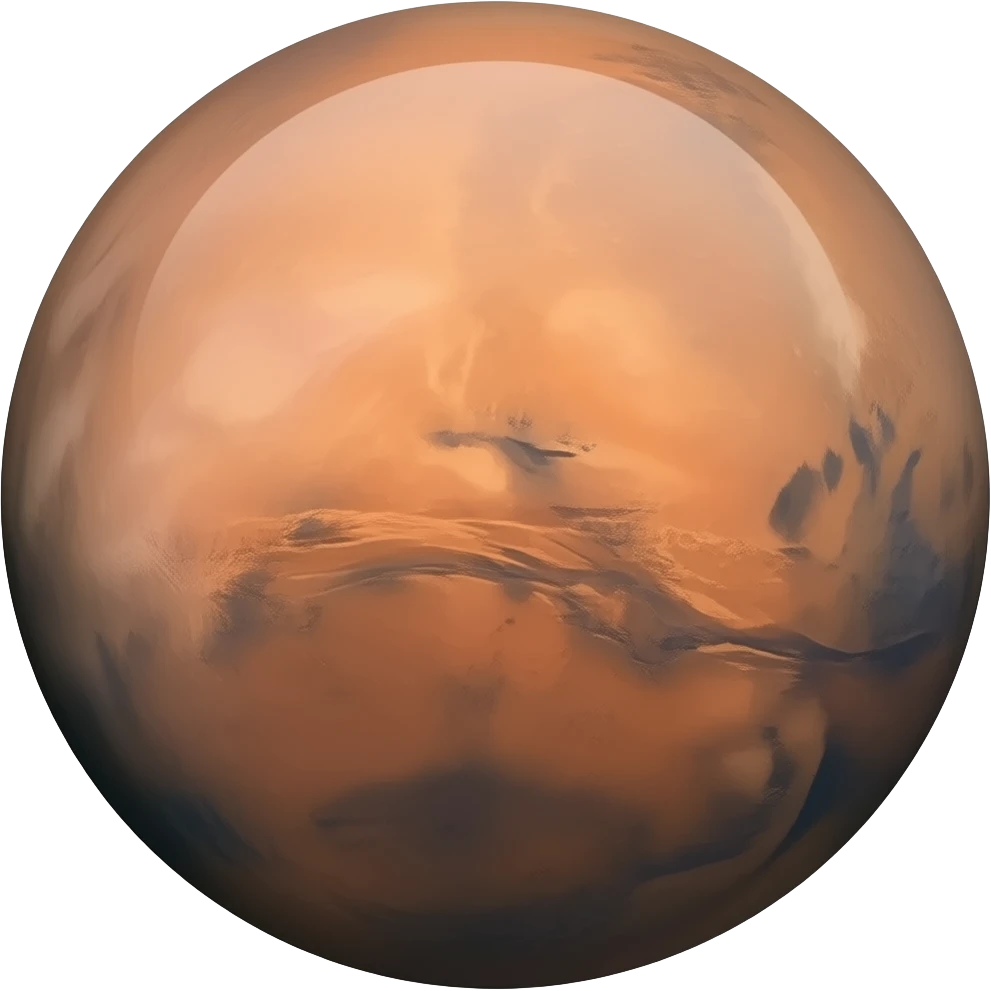 Mars circle emoji