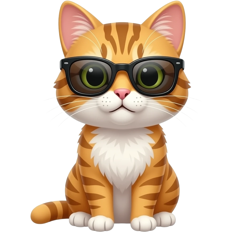 Cat wearing sunglasses emoji
