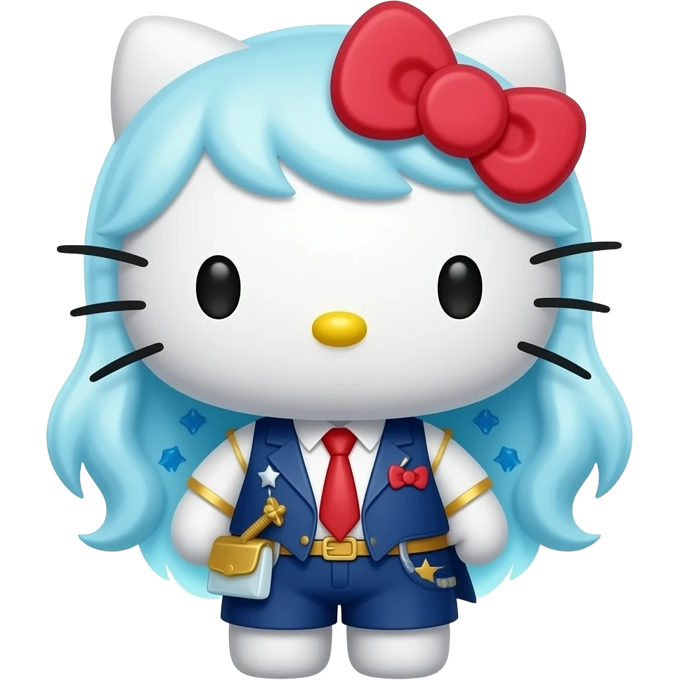 hello kitty disfrazado de Aura de Carlos Fuentes emoji
