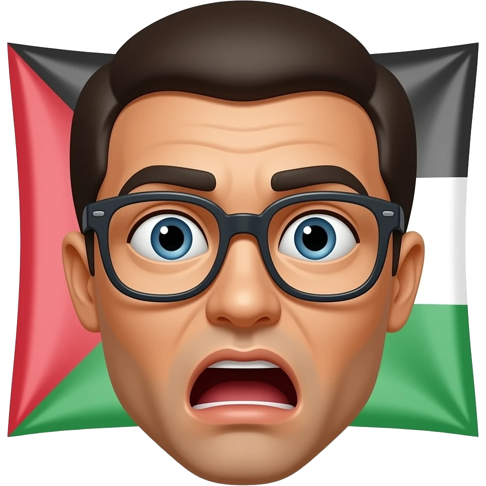 Your face when you realise Palestine means invaders in Hebrew emoji