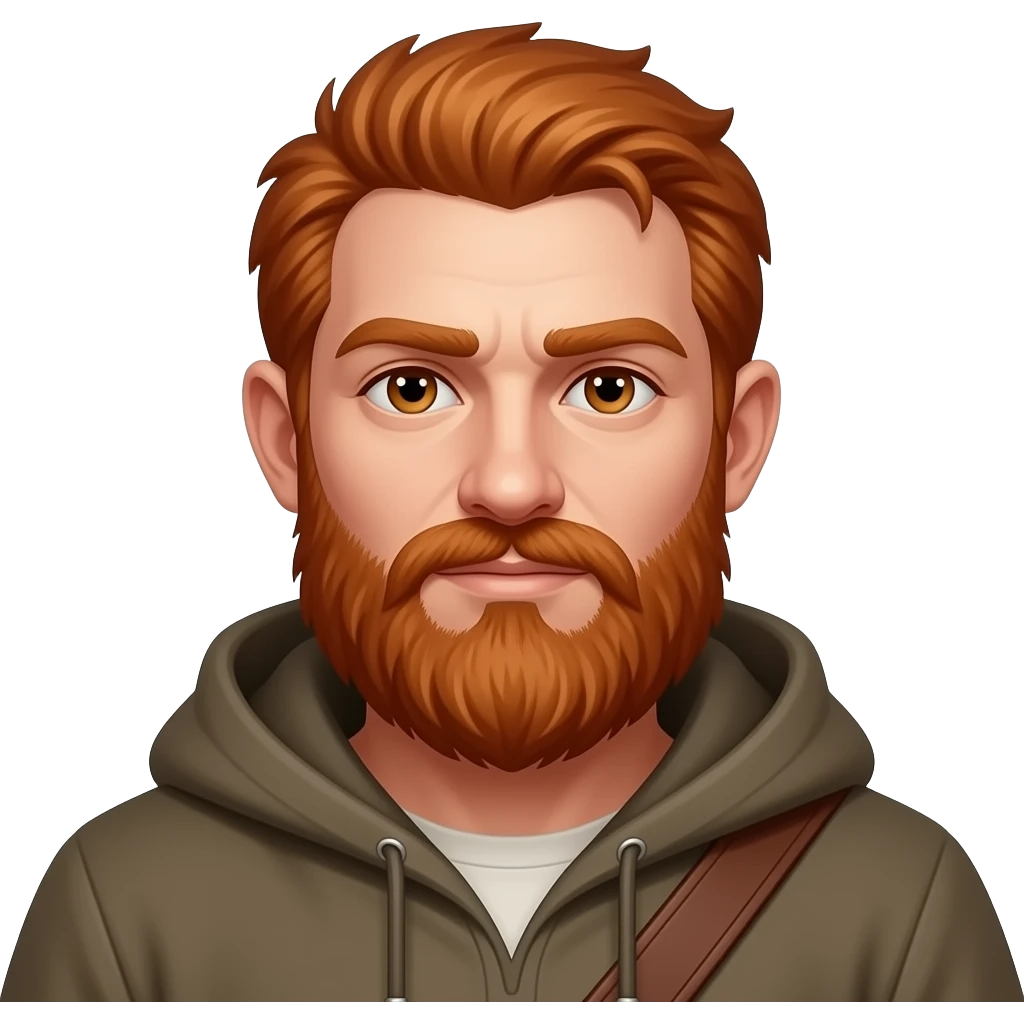 Halfling druid red hair and beard emoji