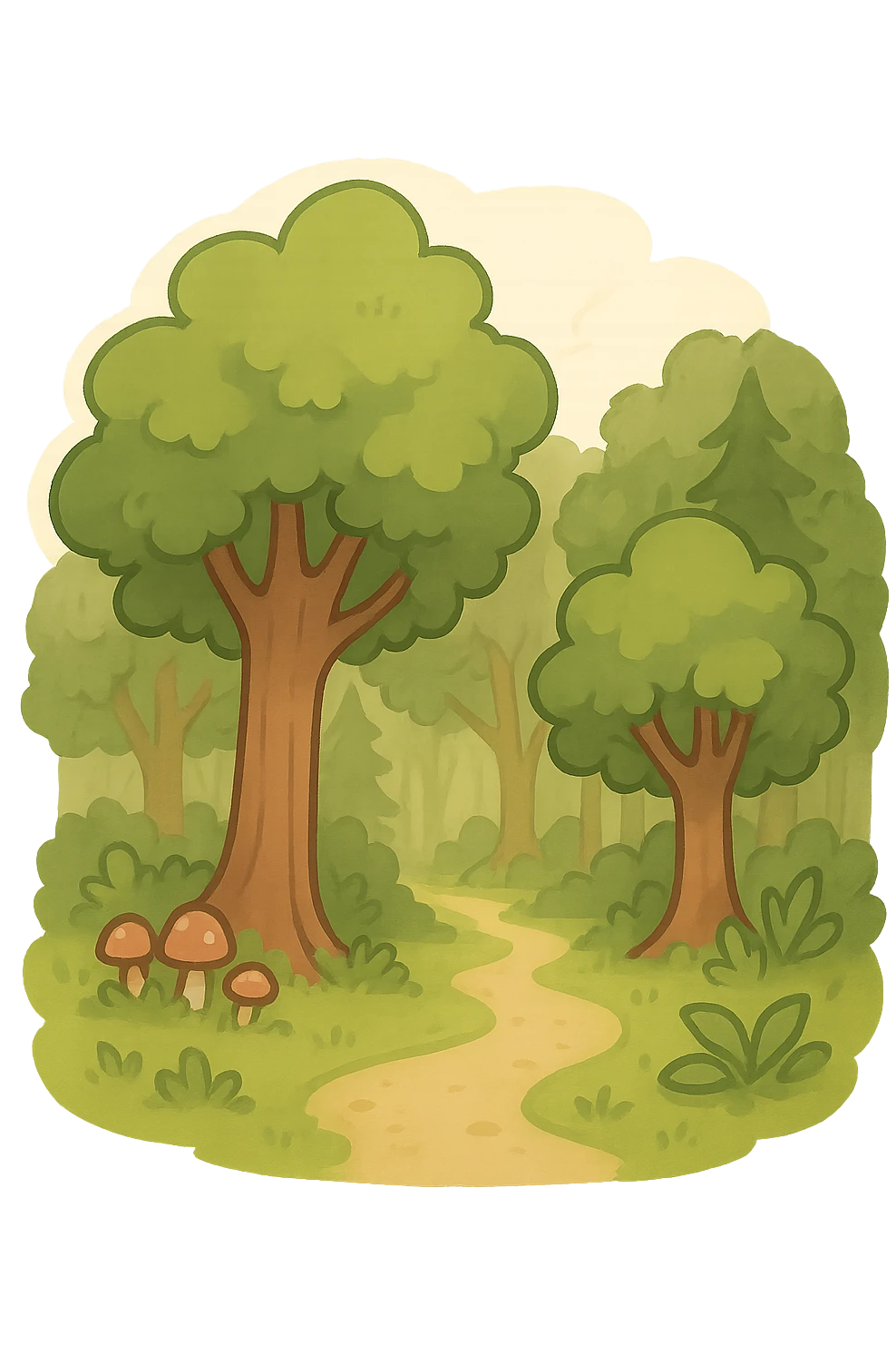 一个森林深处的场景 emoji