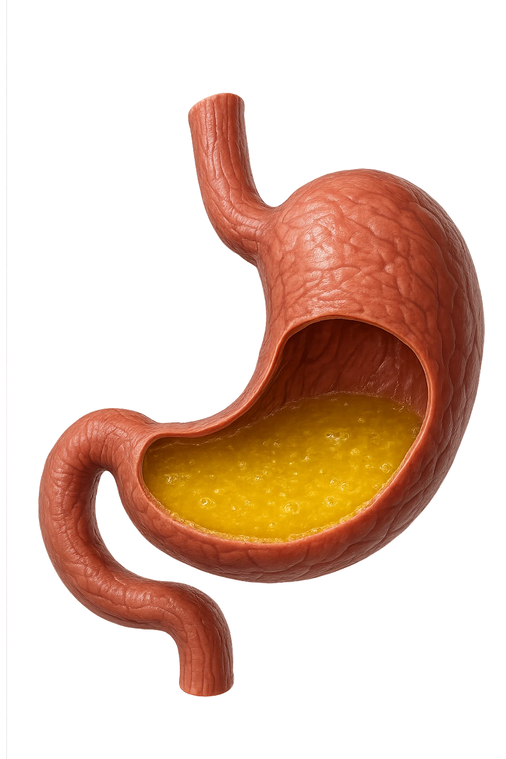 STOMACO CON ACIDO GIALLO ALL'INTERNO, IPERREALISTICO 4K emoji
