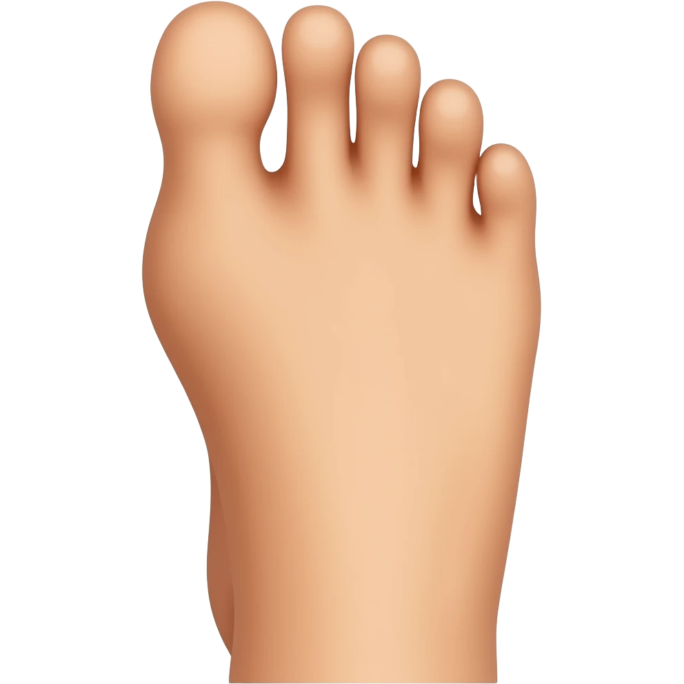 Foot without big toe emoji
