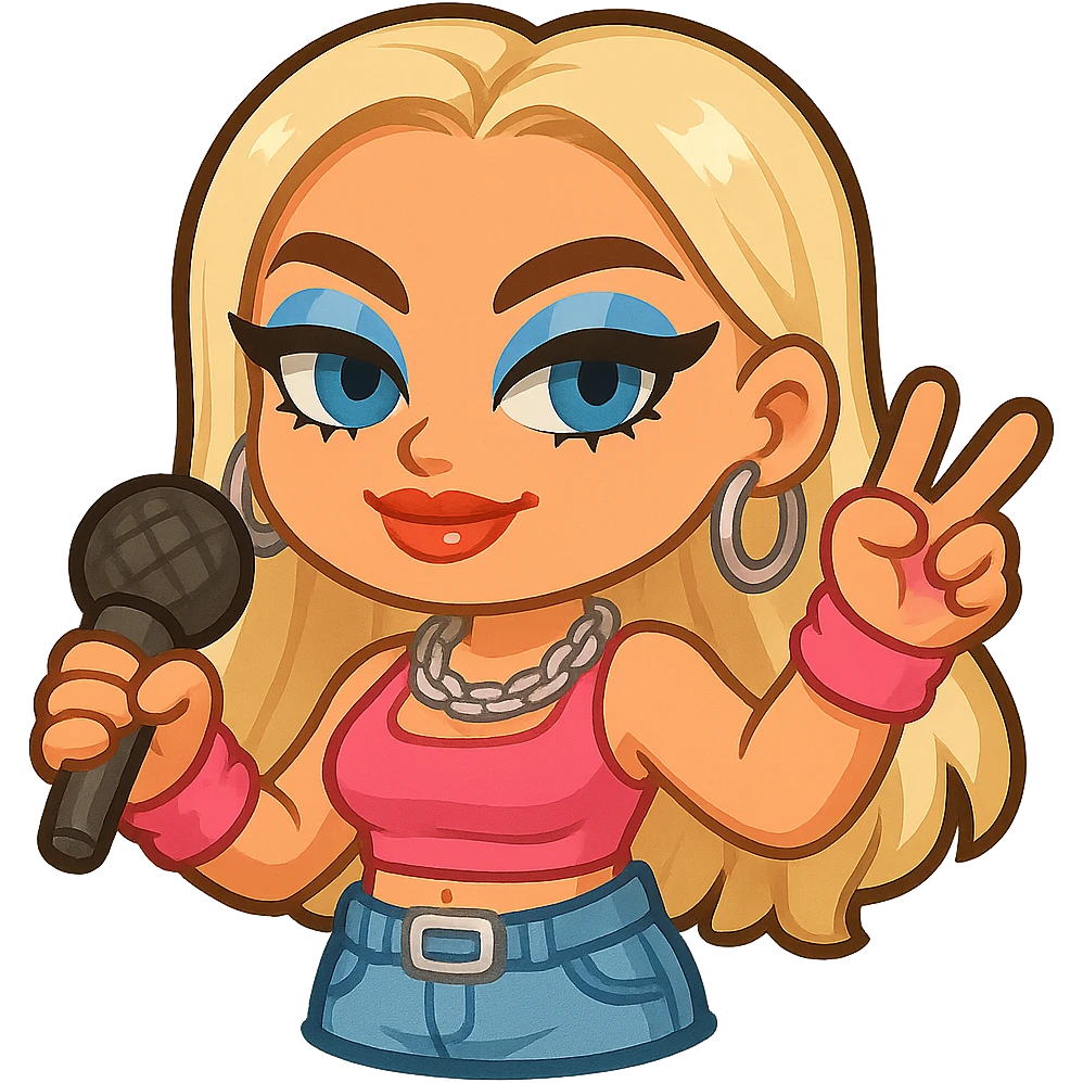 Remove the tattoo from the woman while keeping the rest of the design the same. Preserve the transparent background if present. emoji