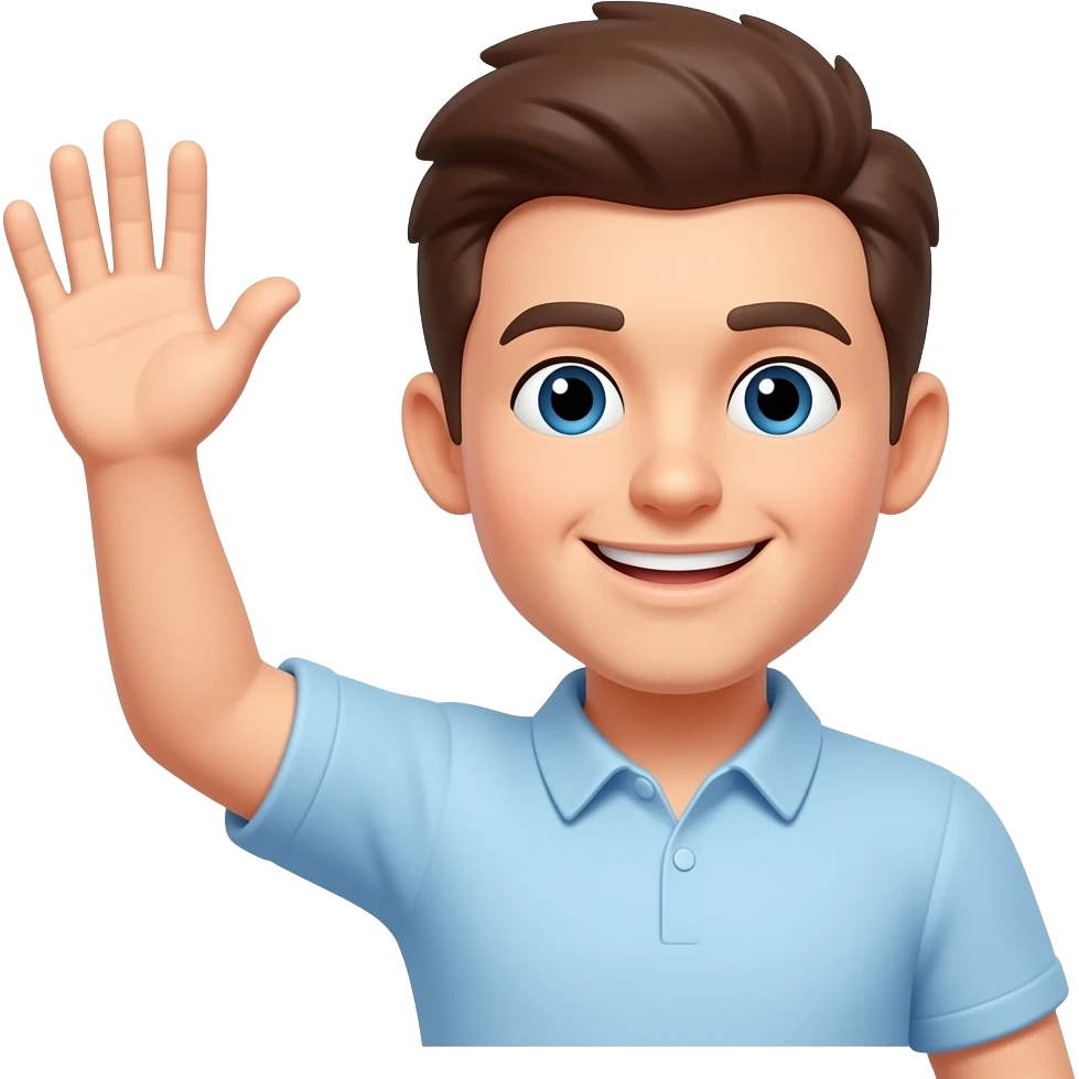 der emoji soll winken mit dem arm emoji