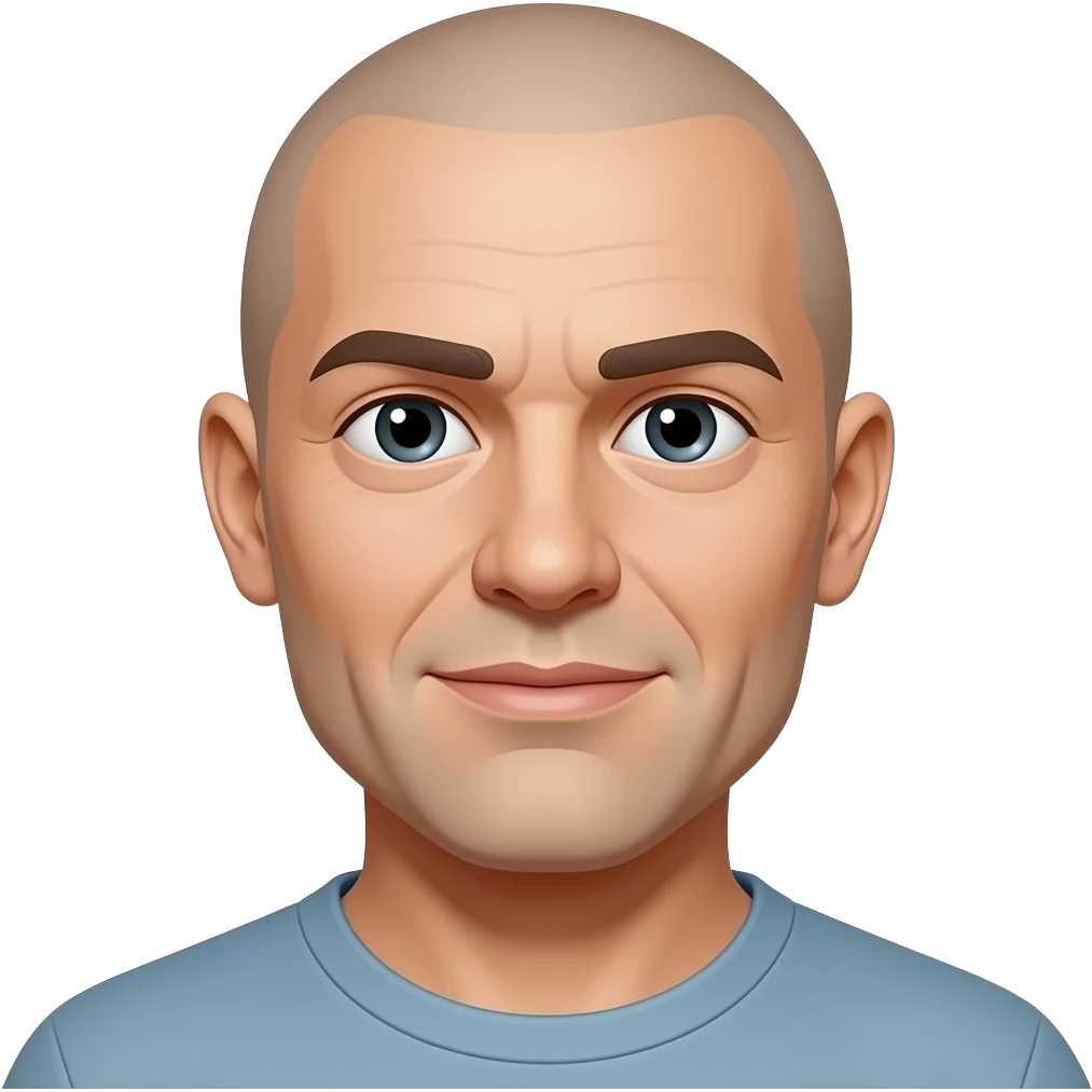 bald head black pressure washer emoji