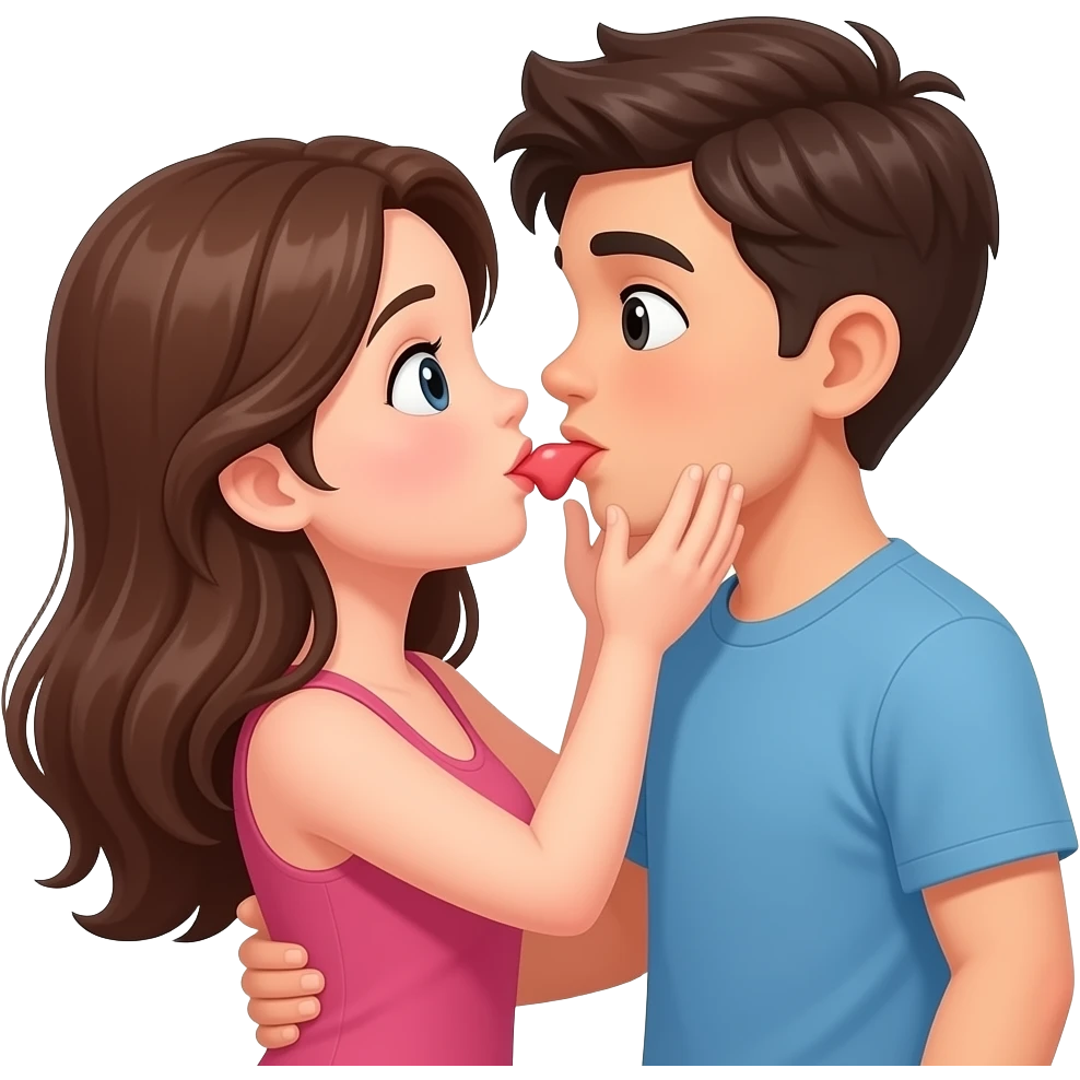 girl and boy having sex emoji