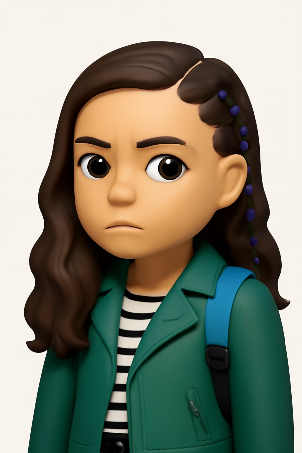 A 3D Apple-style emoji version of the uploaded image, preserving its colors, shapes, textures, and overall design, simplified into emoji form while keeping key details recognizable. Smooth glossy finish, soft shadows, high-quality render, minimal background emoji