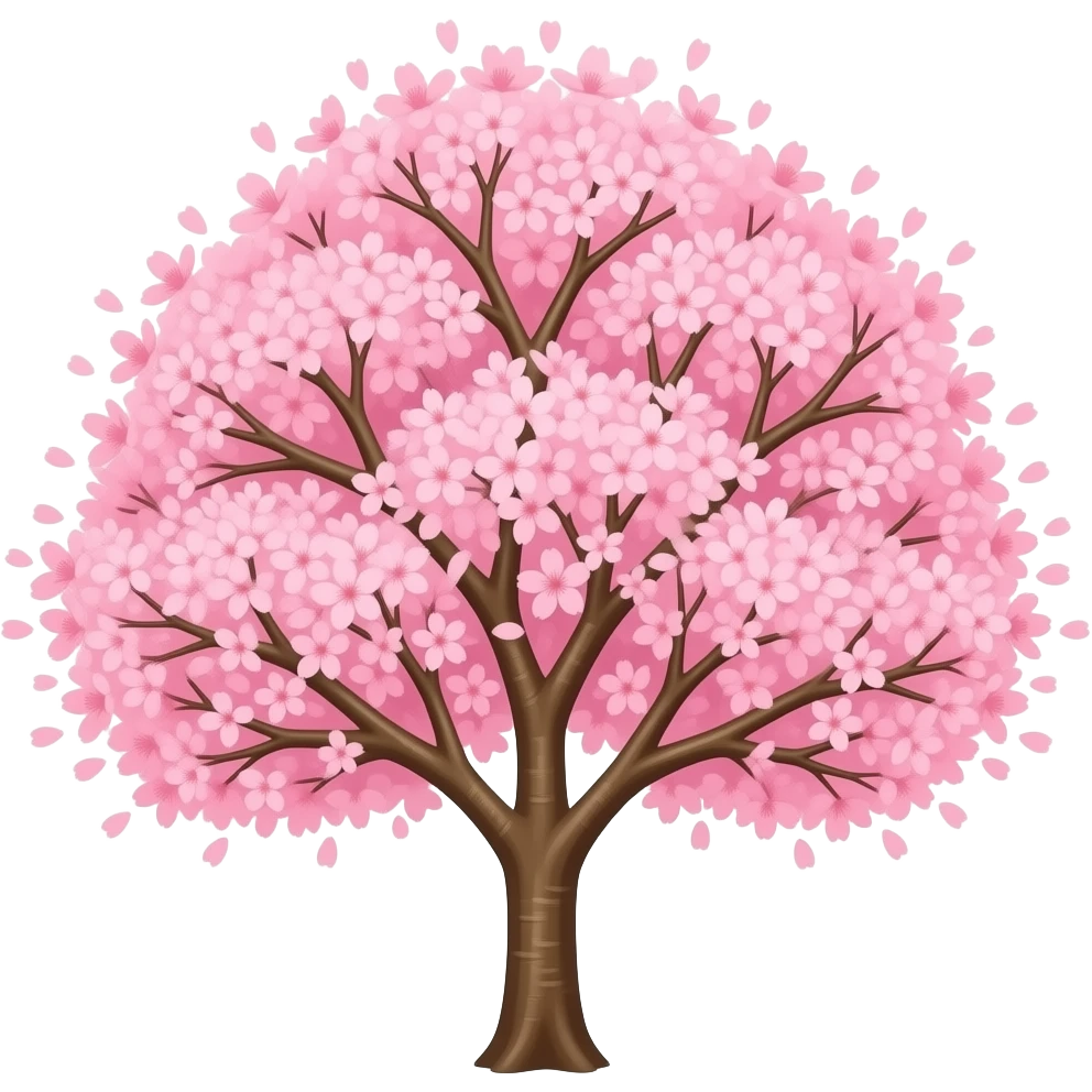 Cherry blossom tree emoji