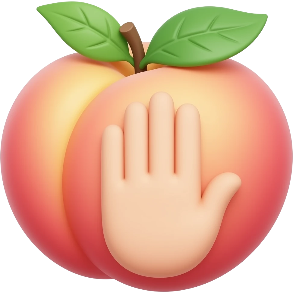 🍑👋 emoji