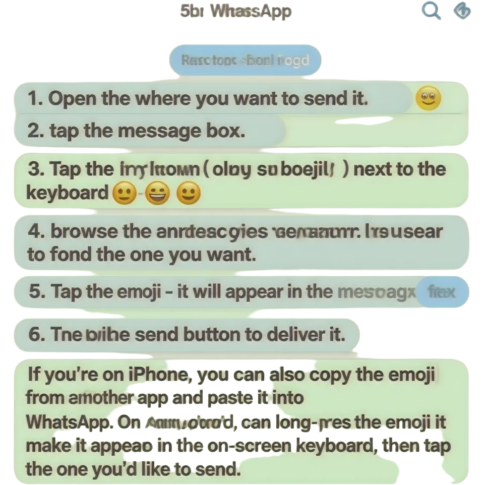 How do I use this emoji on WhatsApp chat? emoji