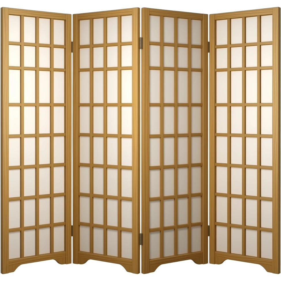 folding wood screen emoji
