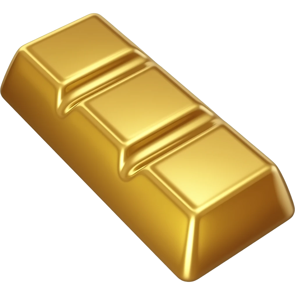 Gold Chocolate Bar emoji