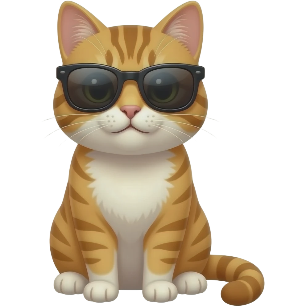 Cat wearing sunglasses emoji