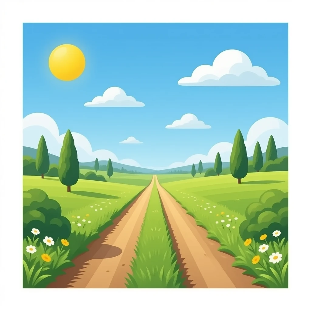 A long road, like a country one, not a road for cars emoji