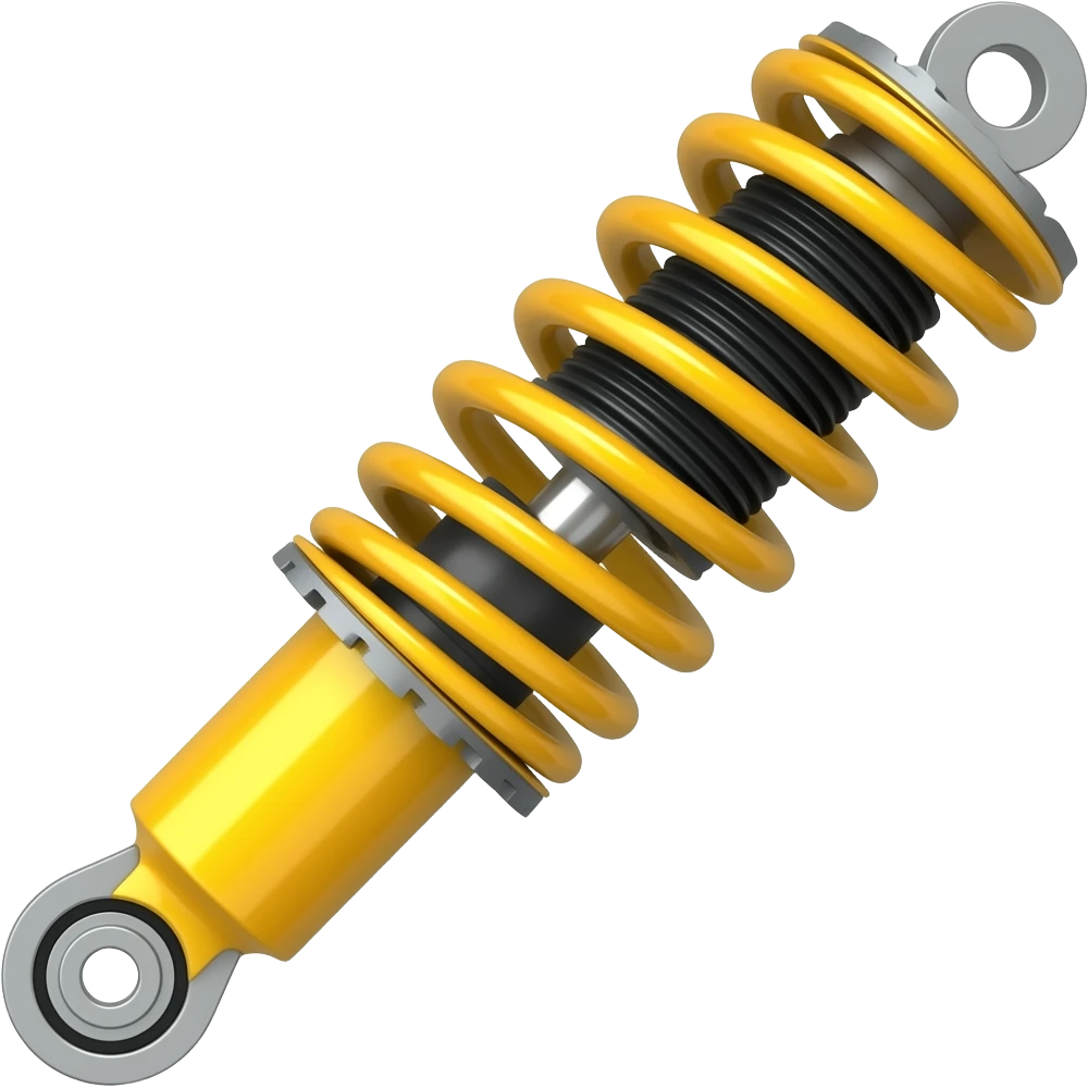 car suspenssion dark yellow premium feeling premium not cartoon  but with nothing else emoji