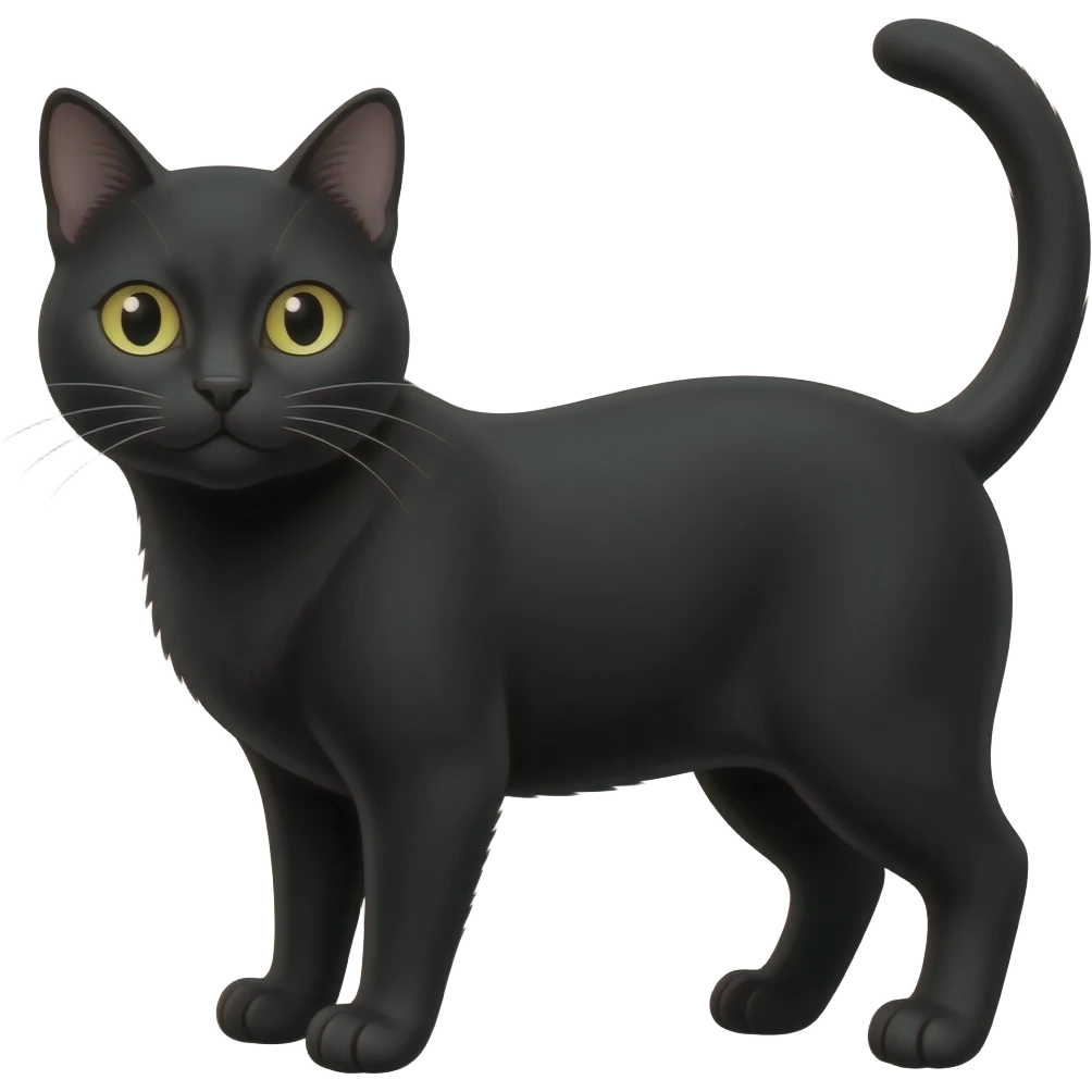Black cat name larry emoji