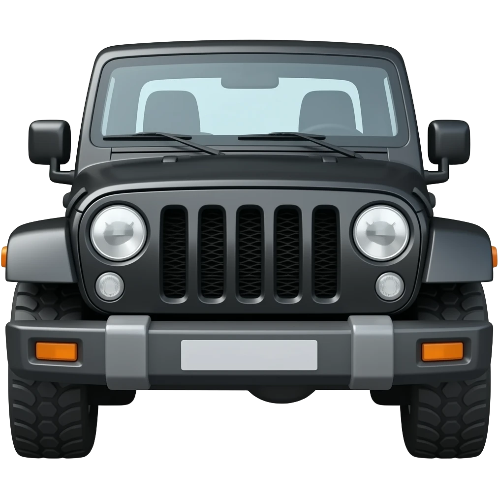 Mahindra thar black emoji