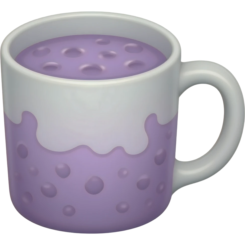 Mug of ube emoji