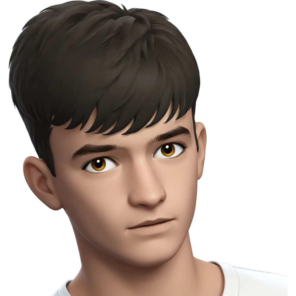 simple portrait of a boy emoji