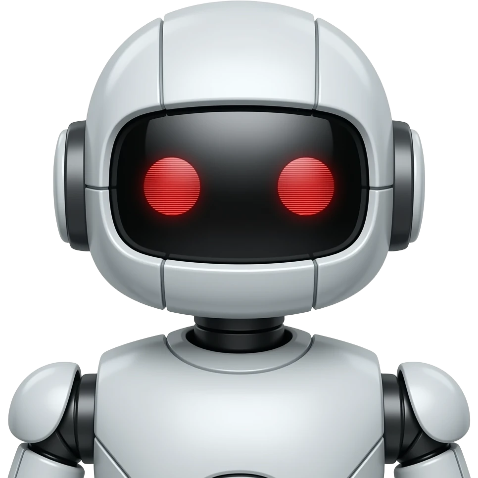 robot with red eyes emoji