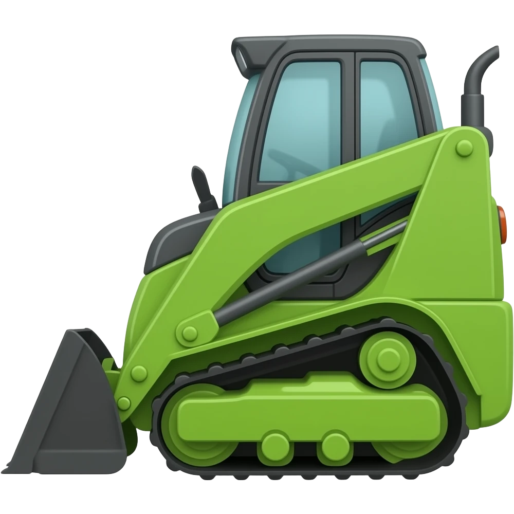 skid steer green emoji
