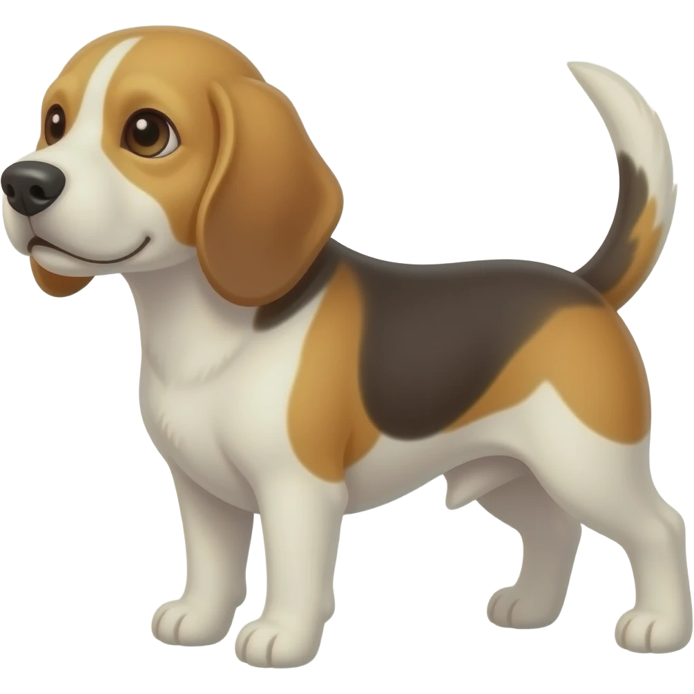 cream-white Beagle emoji