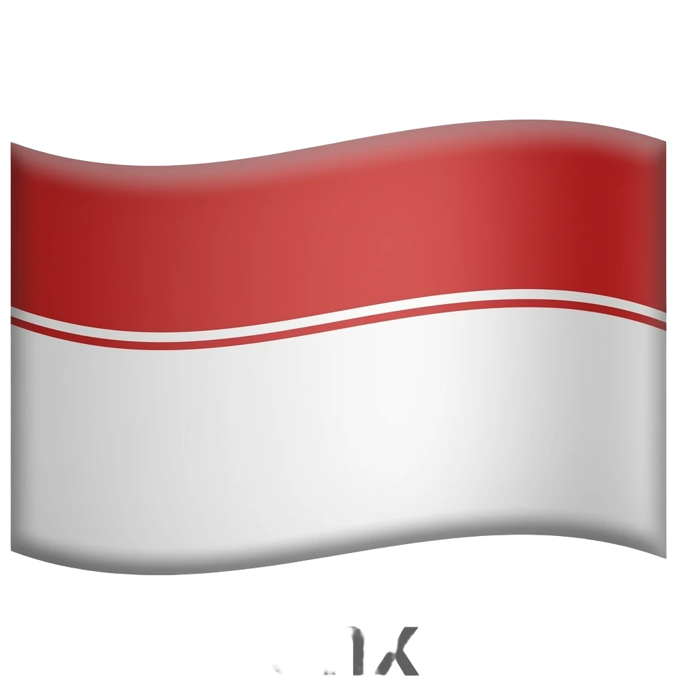 Red white blocked flag emoji