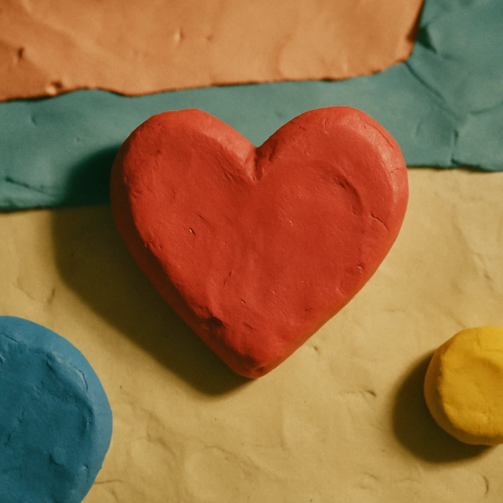 heart, claymation style emoji