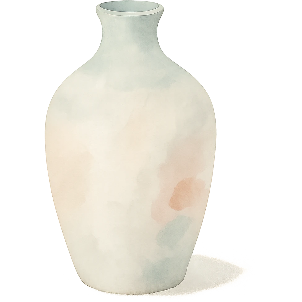 a vase watercolor art style emoji