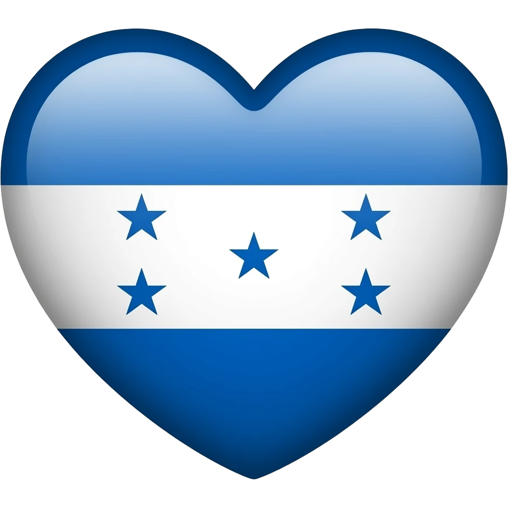 Honduras heart flag emoji