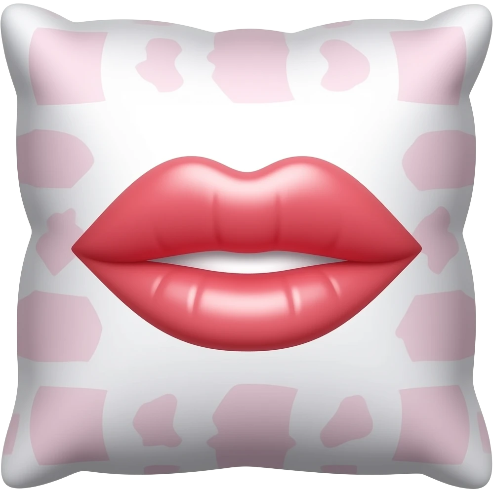 lip pillow emoji