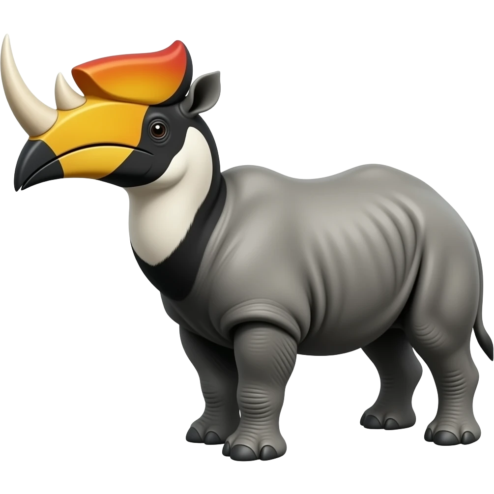 Rhinoceros Hornbill emoji