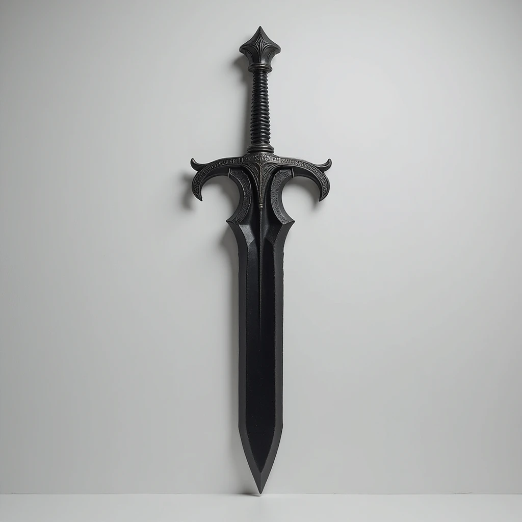 black sword, realistic style emoji