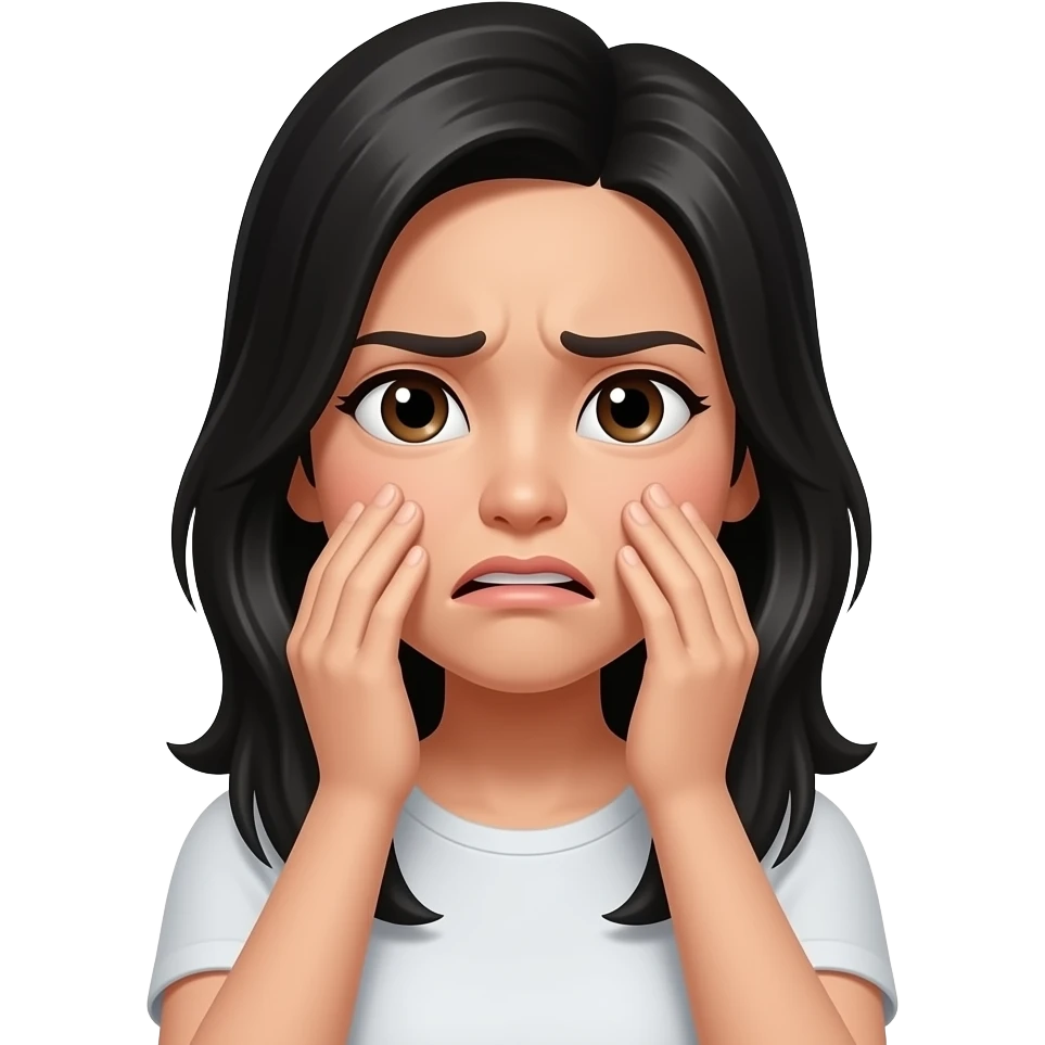 asian woman black hair facepalm emoji