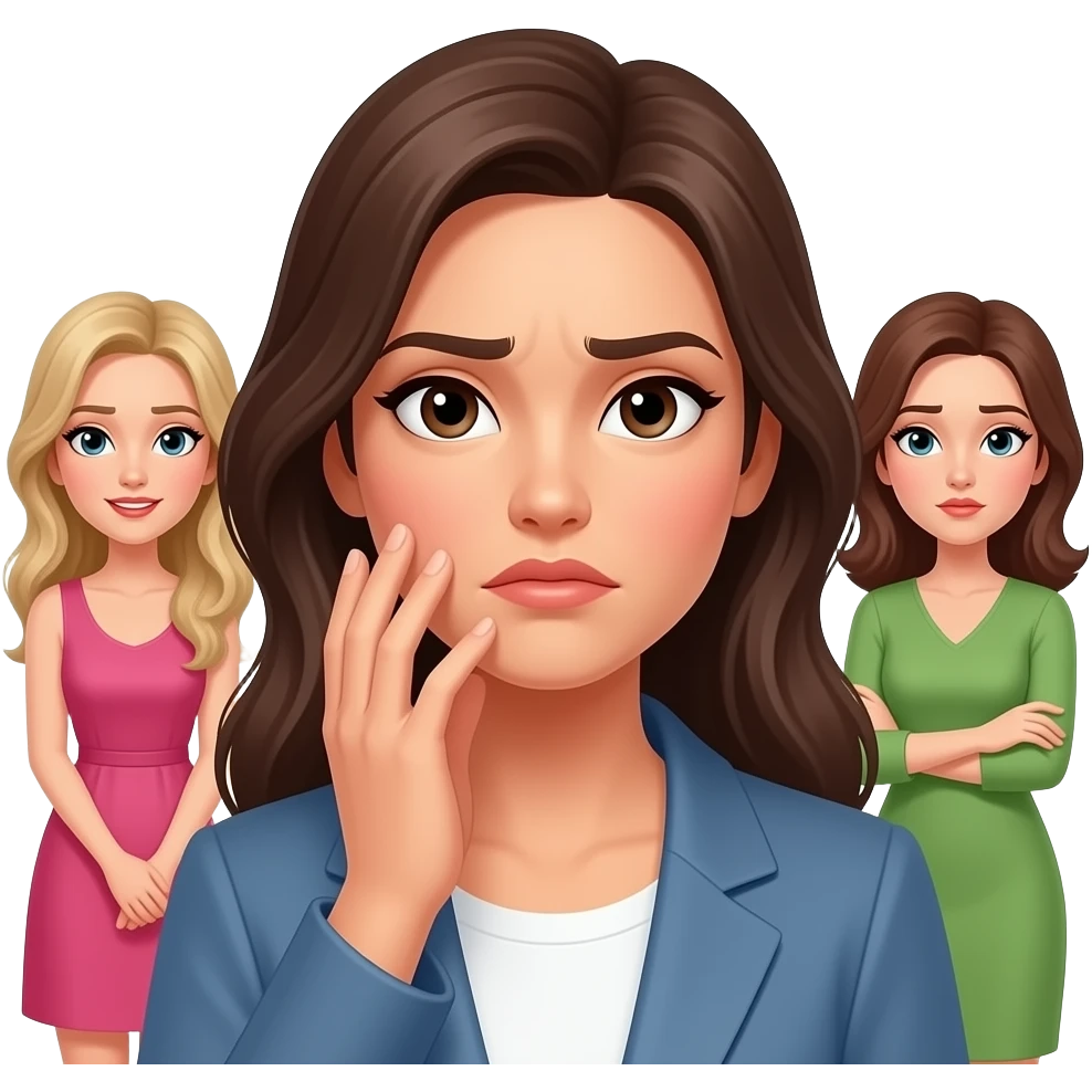 judgement and jealousy from other PRETTY women emoji