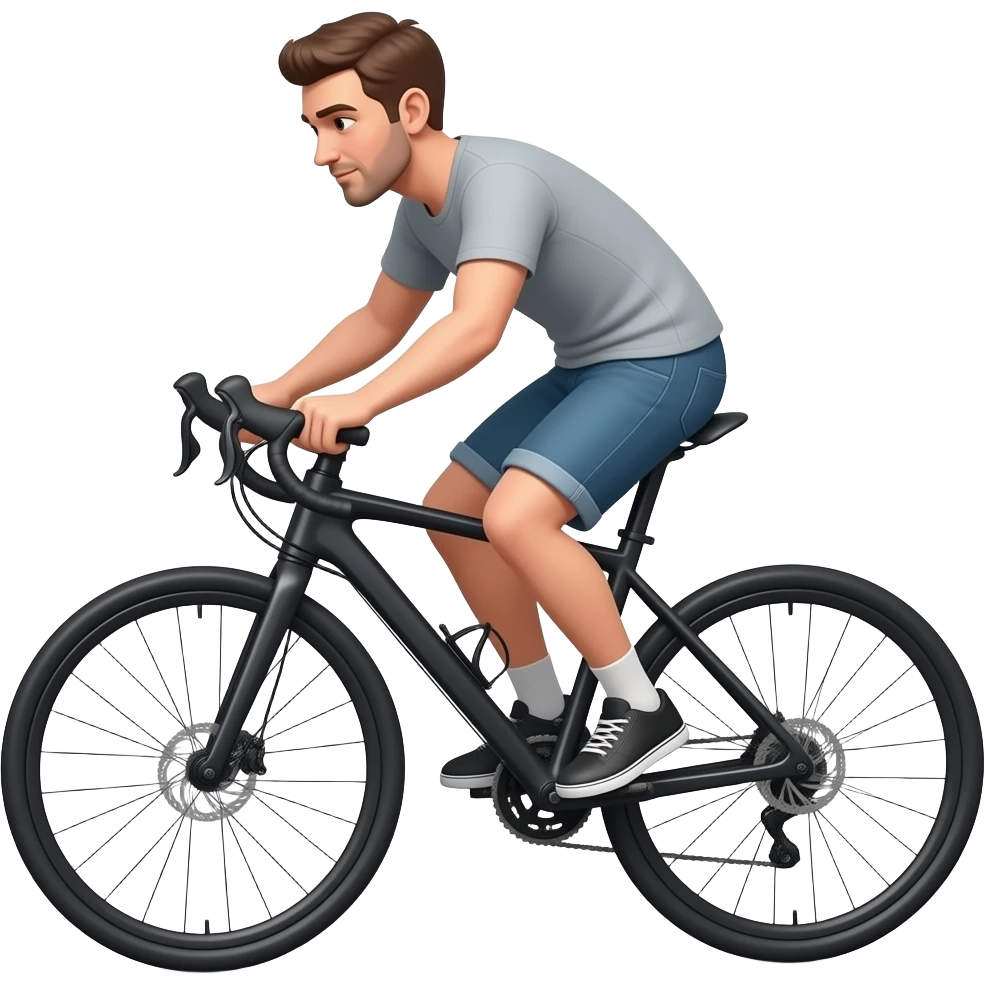 man do a weeling with the big bike emoji