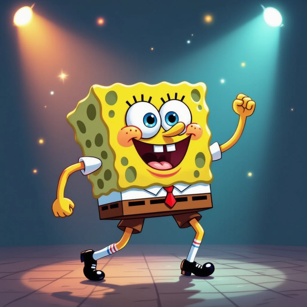 Bob l'éponge qui dance  emoji