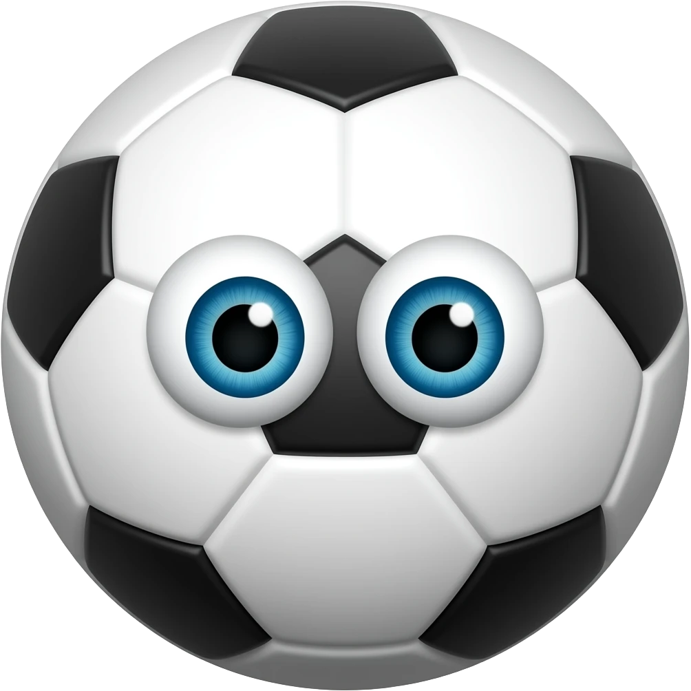 UNA PELOTA DE FUTBOL CON 40 OJOS emoji