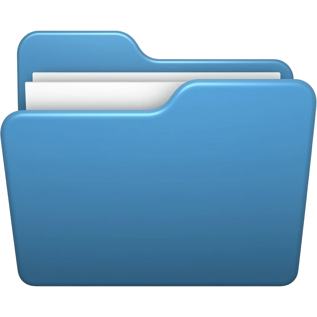 paper file with blue emoji